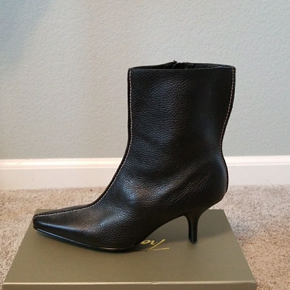 Alibi Shoes Genuine Leather Women Ankle Boots Size 65m Poshmark